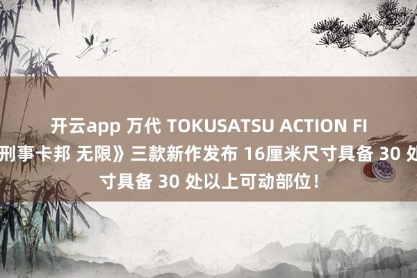 开云app 万代 TOKUSATSU ACTION FIGURE《超宇宙刑事卡邦 无限》三款新作发布 16厘米尺寸具备 30 处以上可动部位!