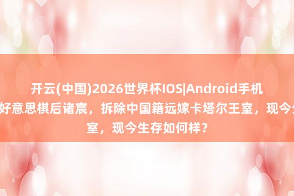 开云(中国)2026世界杯IOS|Android手机app下载 最好意思棋后诸宸,拆除中国籍远嫁卡塔尔王室,现今生存如何样?
