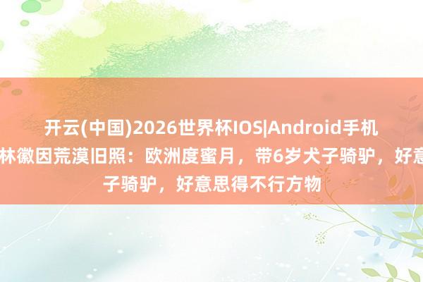 开云(中国)2026世界杯IOS|Android手机app下载 才女林徽因荒漠旧照:欧洲度蜜月,带6岁犬子骑驴,好意思得不行方物