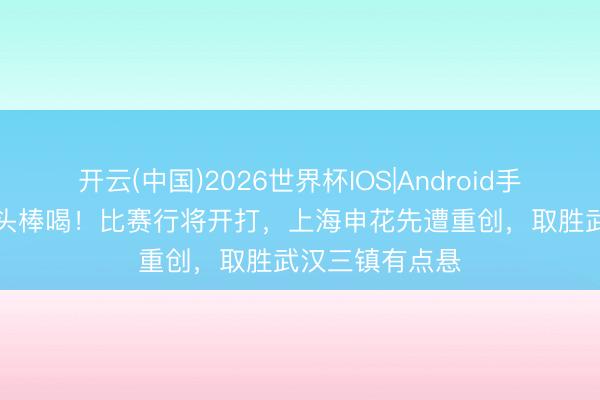 开云(中国)2026世界杯IOS|Android手机app下载 当头棒喝!比赛行将开打,上海申花先遭重创,取胜武汉三镇有点悬